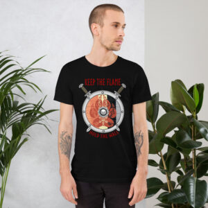 Keep The Flame Hold The Wall Solarian Pride Unisex t-shirt