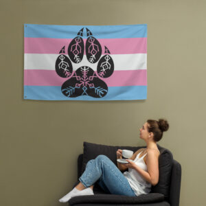 Transgender Wolf Pack Pride Flag (Horizontal)