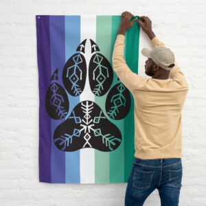 MLM Wolf Pack Pride Flag (Vertical)