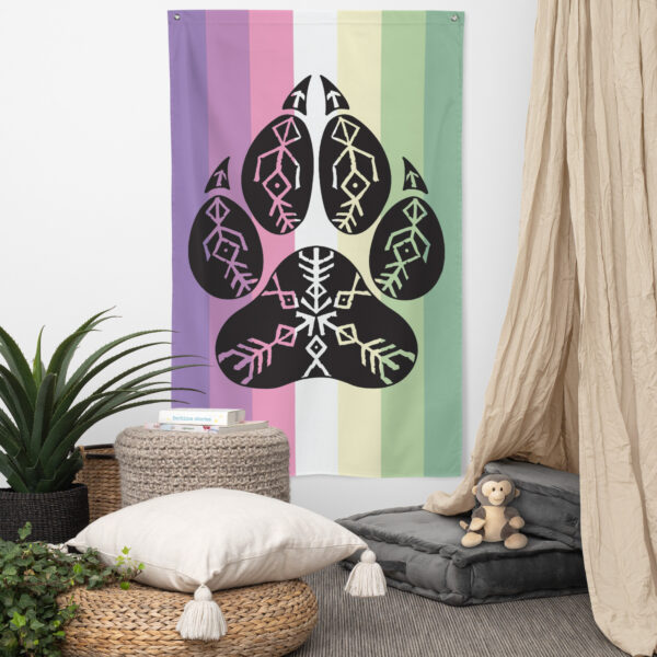 Genderfaer Wolf Pack Pride Flag (Vertical)