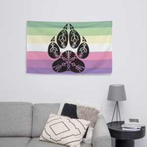 Genderfaer Wolf Pack Pride Flag