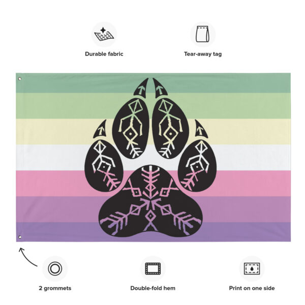 Genderfaer Wolf Pack Pride Flag - Image 2