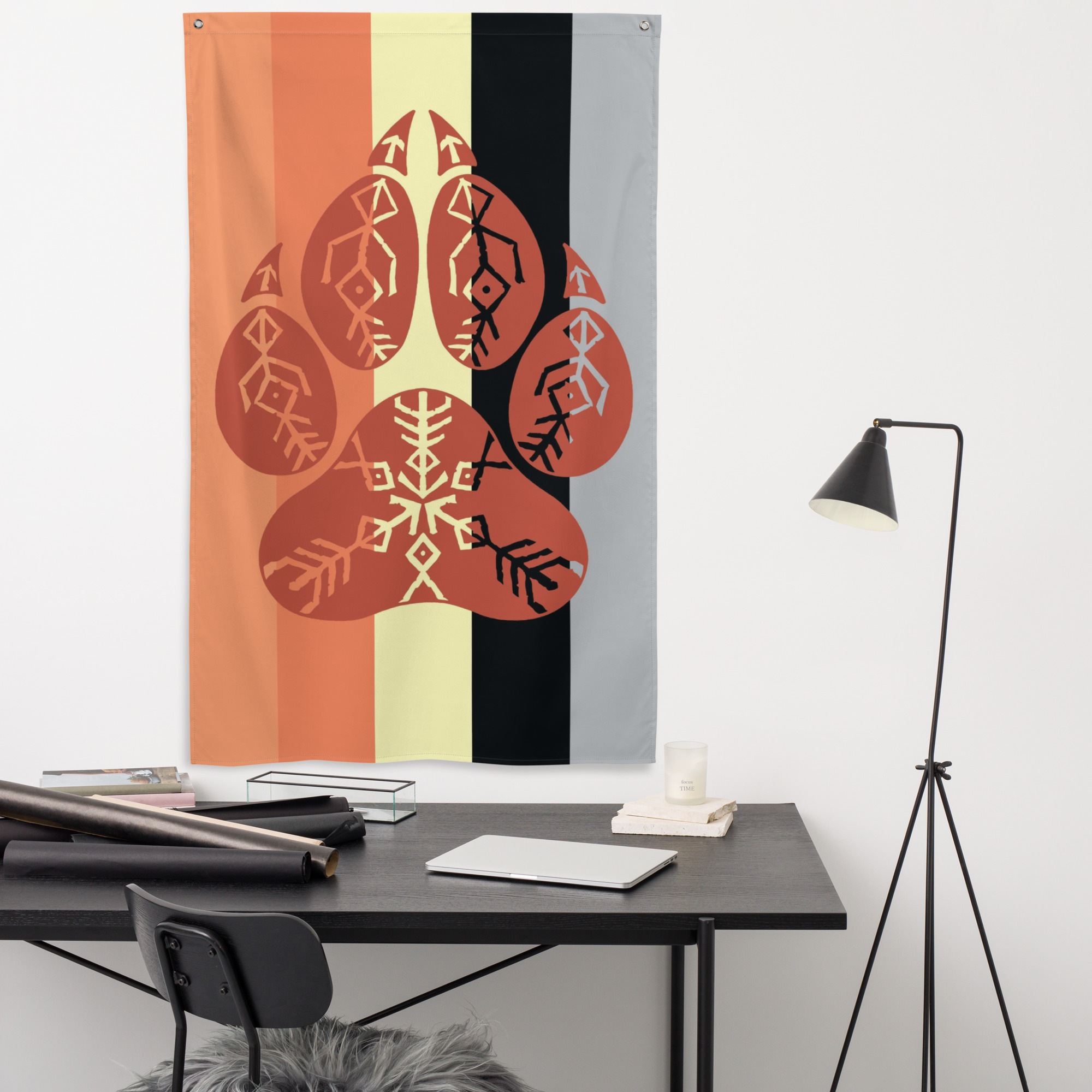 Solarian Wolf Pack Pride Flag (vertical)