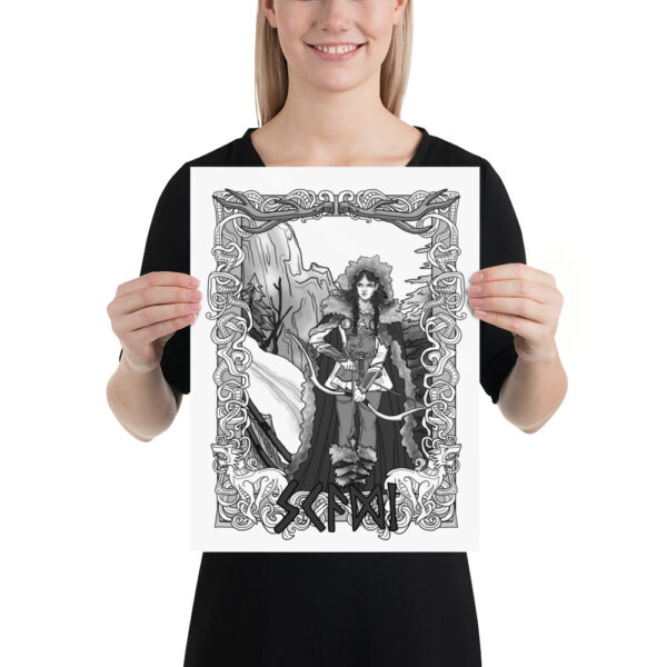 Skaði, Goddess of the Hunt Poster - Image 3