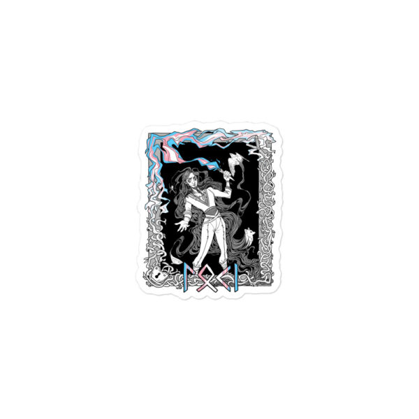 Loki (Transgender Colors) Bubble-free stickers