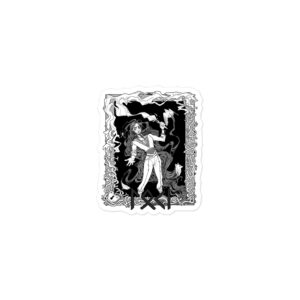 Loki (Black and White) Bubble-free stickers