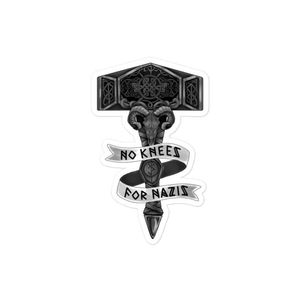No Knees for Nazis Bubble-free stickers - Image 2