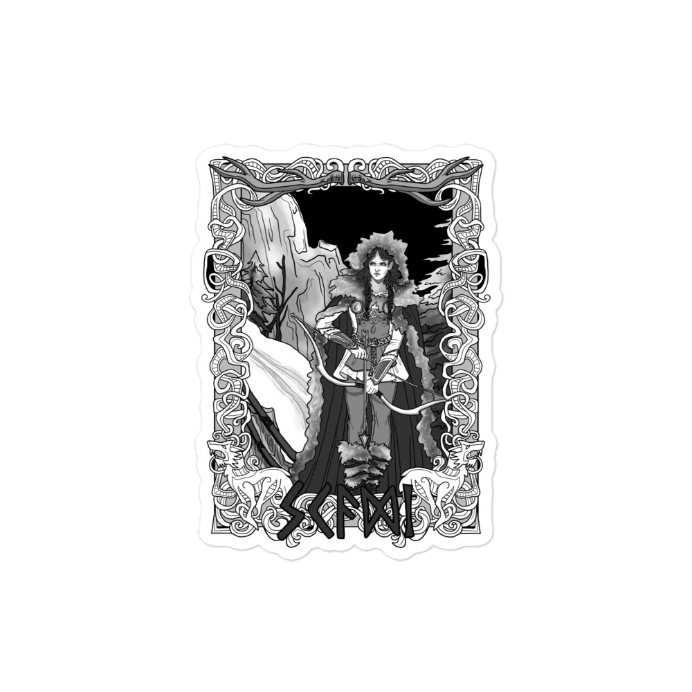 Skaði Goddess of the Hunt Bubble-free stickers - Image 2