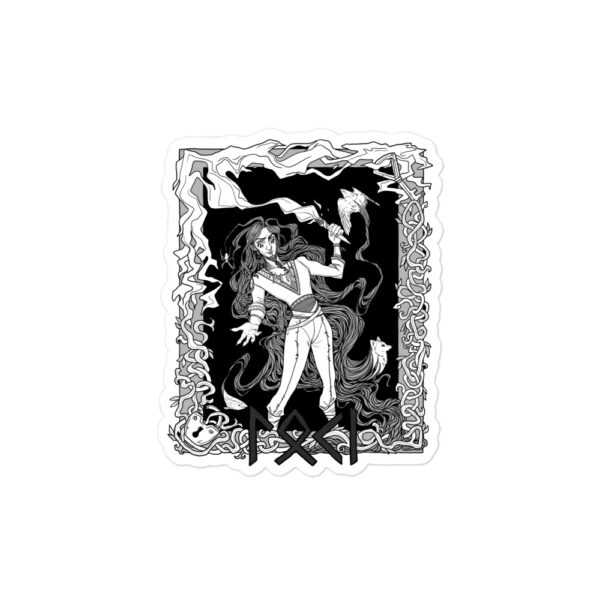 Loki (Black and White) Bubble-free stickers - Image 2