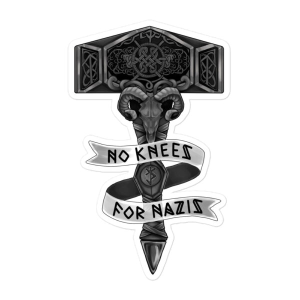 No Knees for Nazis Bubble-free stickers - Image 3