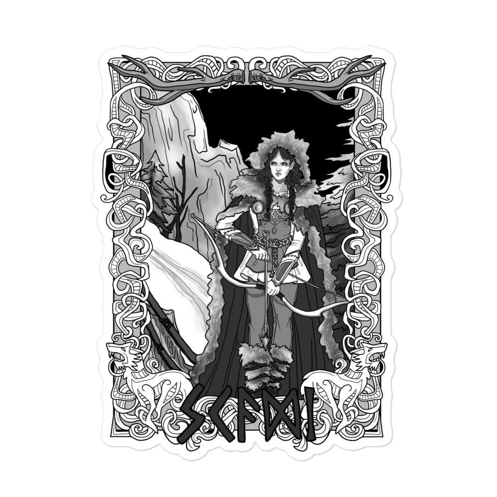 Skaði Goddess of the Hunt Bubble-free stickers - Image 3