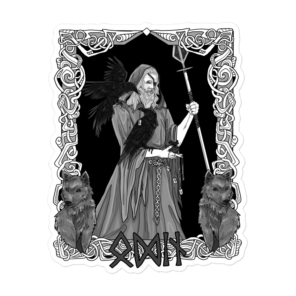 Odin, God of Wisdom Bubble-free stickers - Image 3