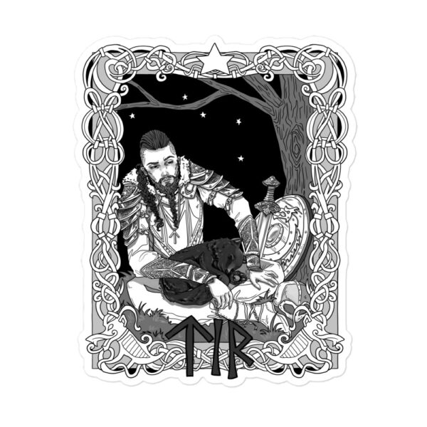 Tyr, God of Justice, Guidance, and Right Action Bubble-free stickers - Image 3