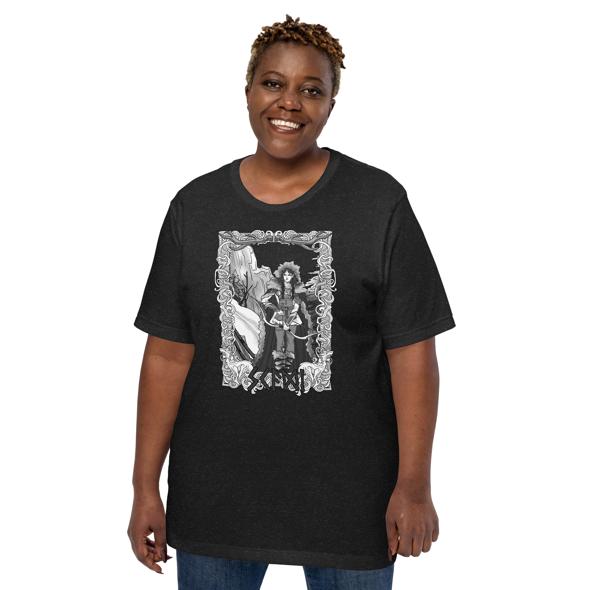 Skaði, Goddess of the Hunt Unisex t-shirt - Image 2
