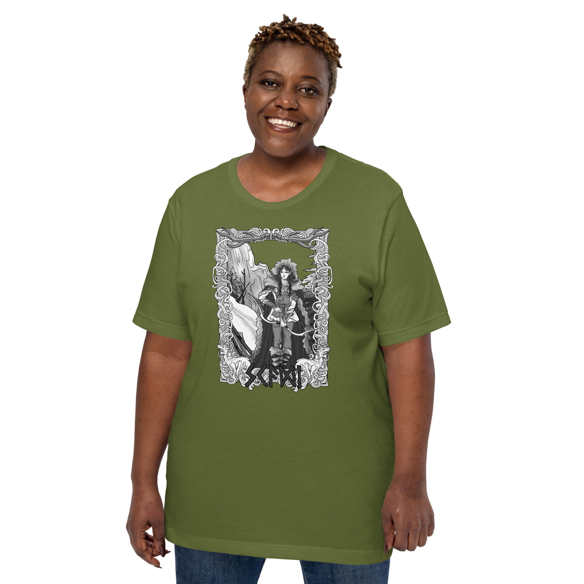 Skaði, Goddess of the Hunt Unisex t-shirt - Image 5