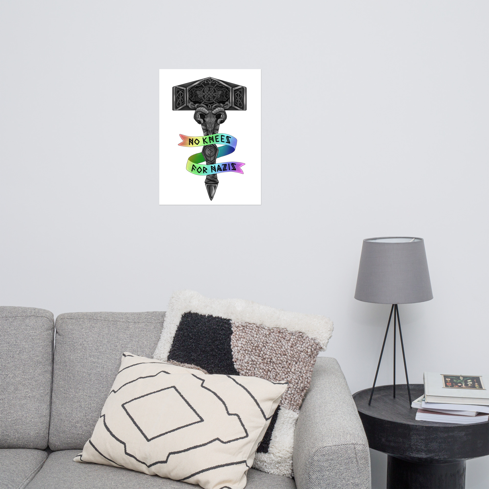 No Knees for Nazis (Rainbow) Poster - Image 7