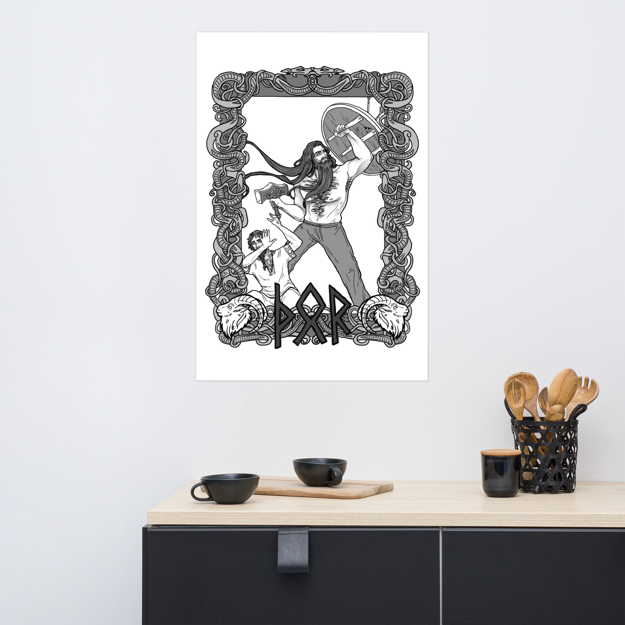 Thor, God of Protection Poster