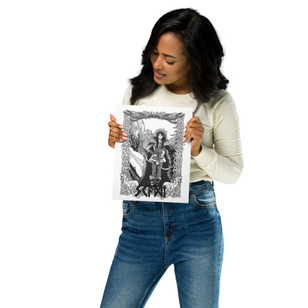 Skaði, Goddess of the Hunt Metal Print