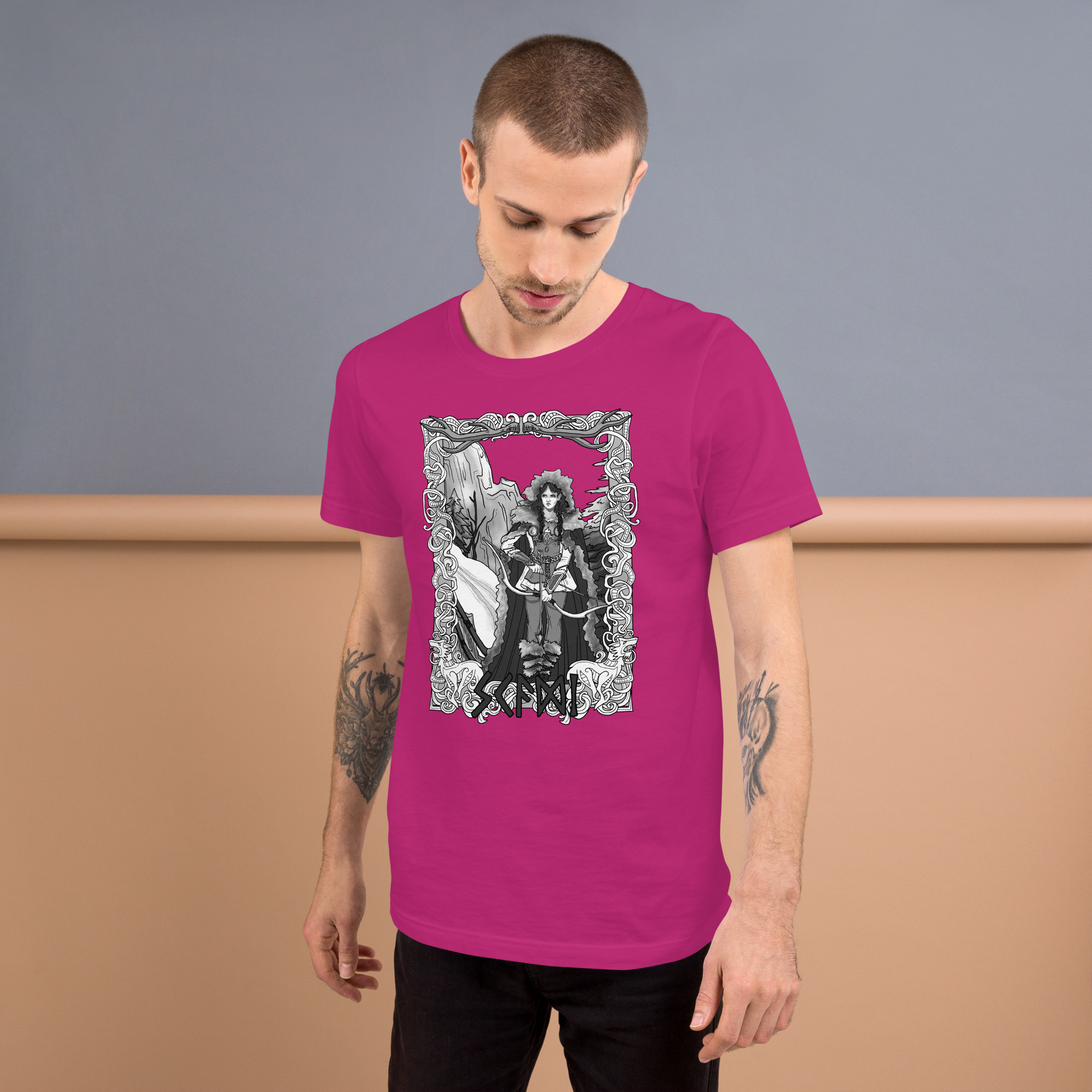 Skaði, Goddess of the Hunt Unisex t-shirt - Image 7