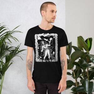 Loki Black and White Unisex t-shirt