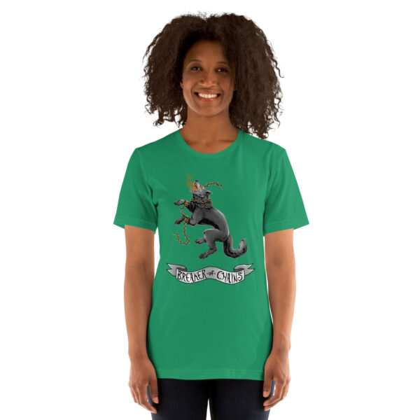 Fenrir, Breaker of Chains (grey banner) Unisex t-shirt - Image 9