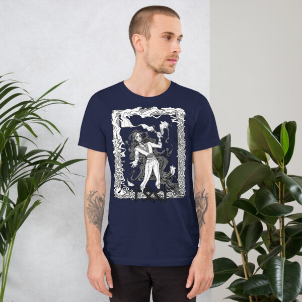 Loki Black and White Unisex t-shirt - Image 2