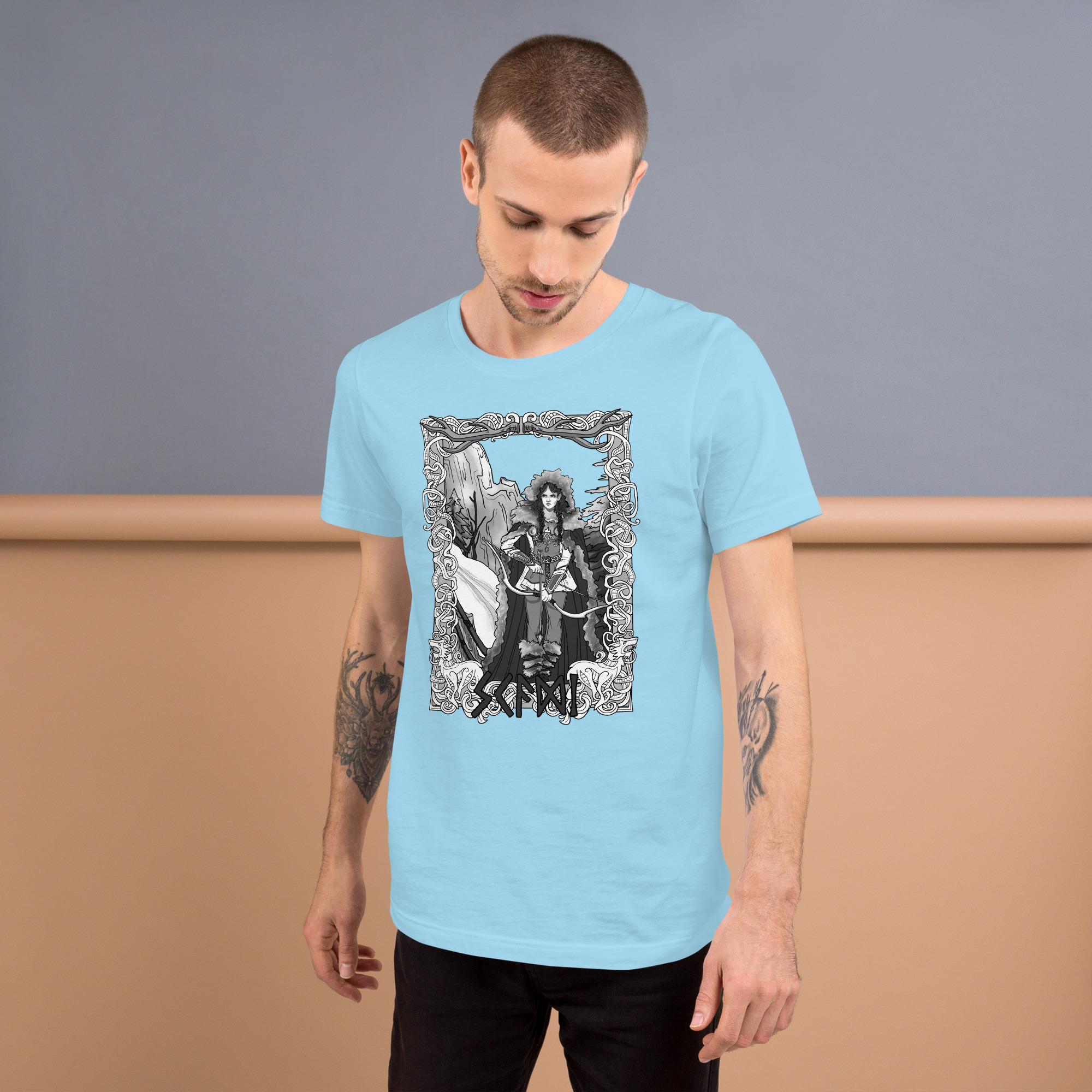 Skaði, Goddess of the Hunt Unisex t-shirt - Image 10