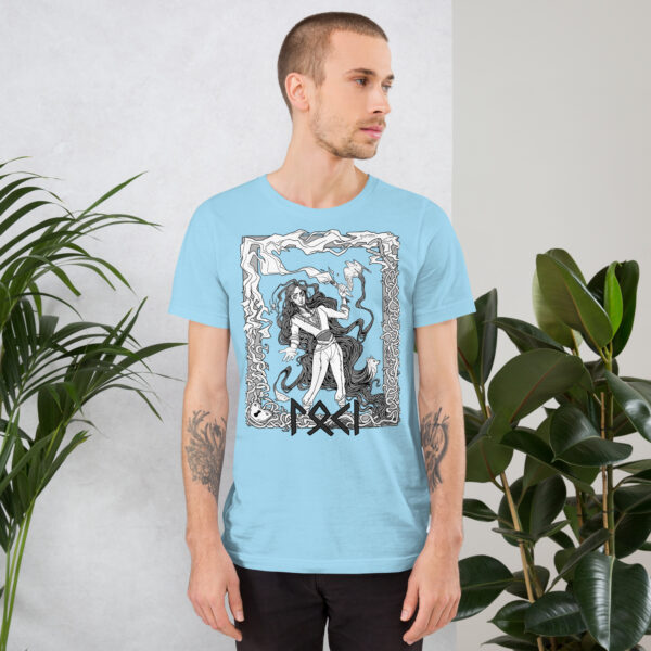 Loki Black and White Unisex t-shirt - Image 8