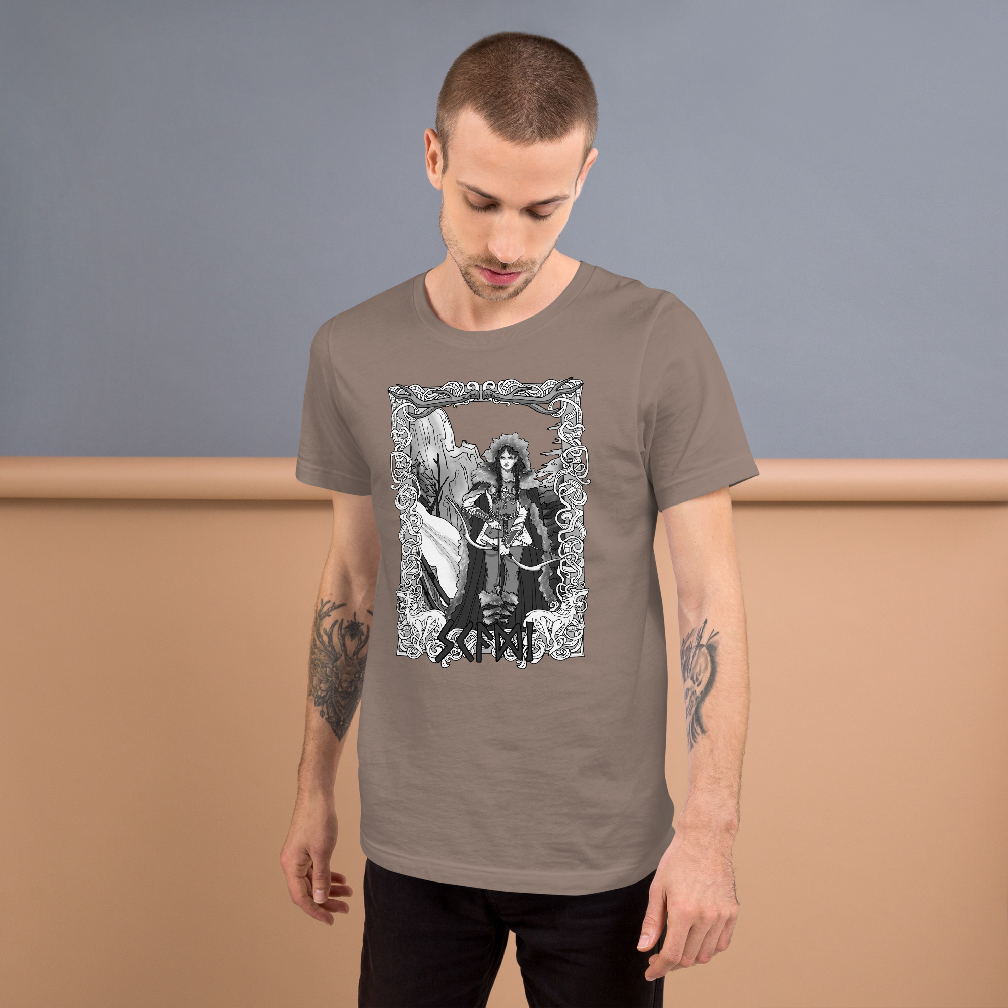 Skaði, Goddess of the Hunt Unisex t-shirt - Image 9