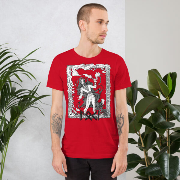 Loki Black and White Unisex t-shirt - Image 4