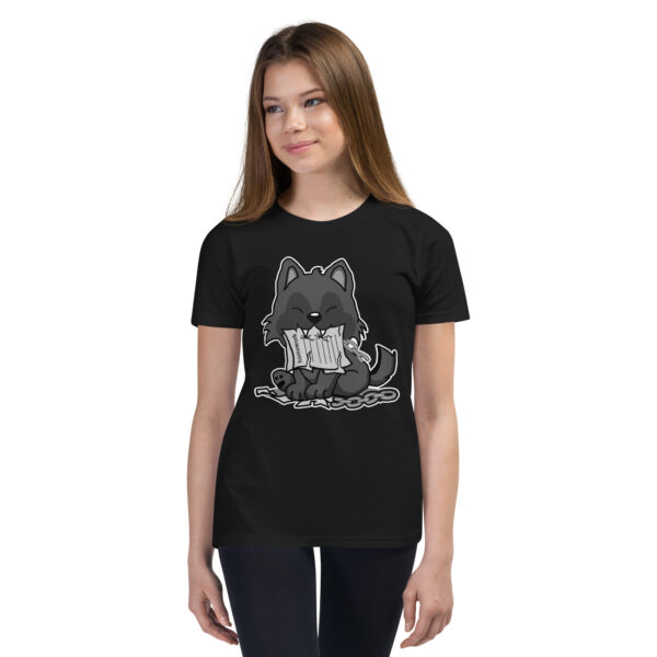 Fenrir Ate My Homework Youth Short Sleeve T-Shirt - Image 2