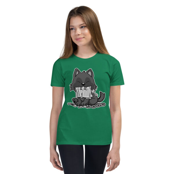 Fenrir Ate My Homework Youth Short Sleeve T-Shirt - Image 4