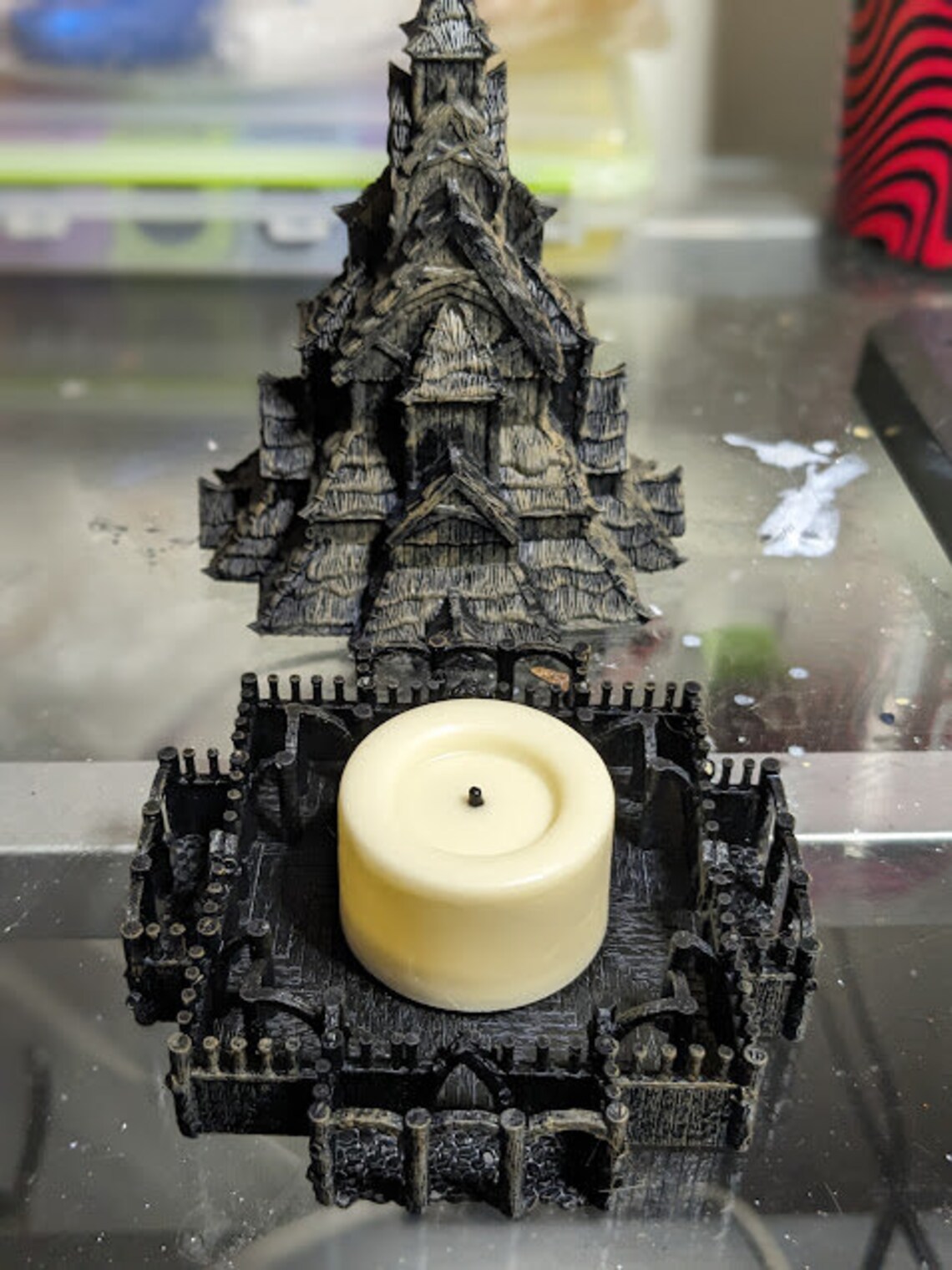 Resin Nordic Stave Church Altar Piece - Image 2