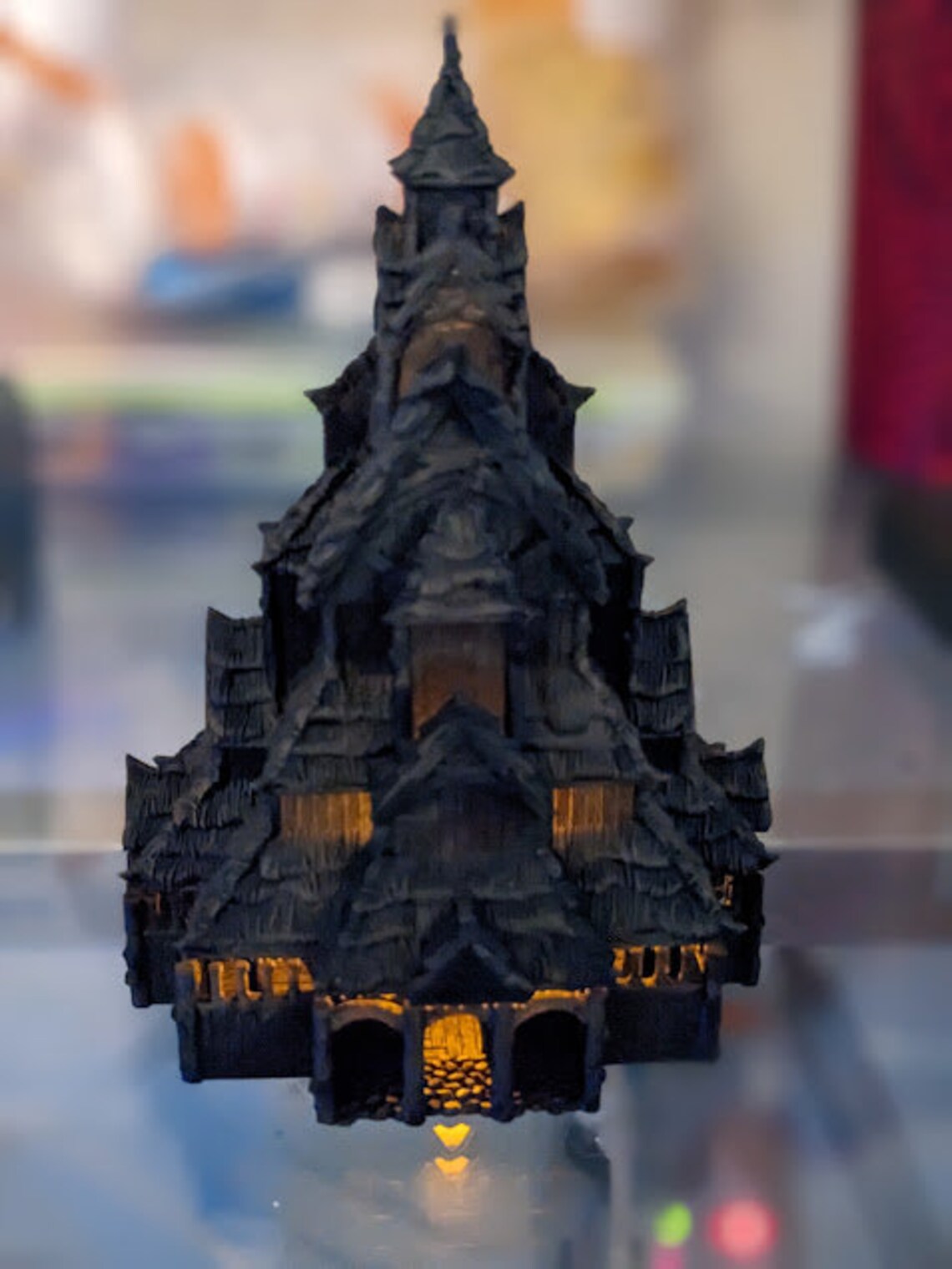 Resin Nordic Stave Church Altar Piece - Image 3