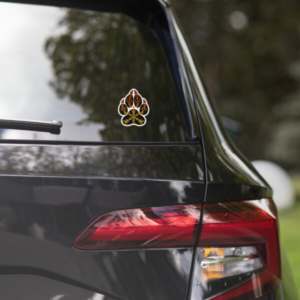 Wolf Pack Flame Paw Bubble-free stickers - Image 3
