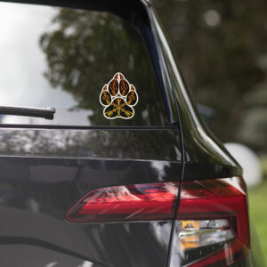 Wolf Pack Flame Paw Bubble-free stickers