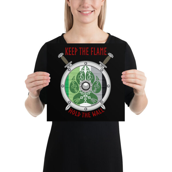 Aromantic Keep the Flame Hold the Wall Poster - Image 3