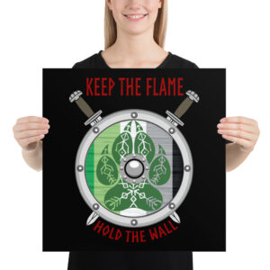 Aromantic Keep the Flame Hold the Wall Poster