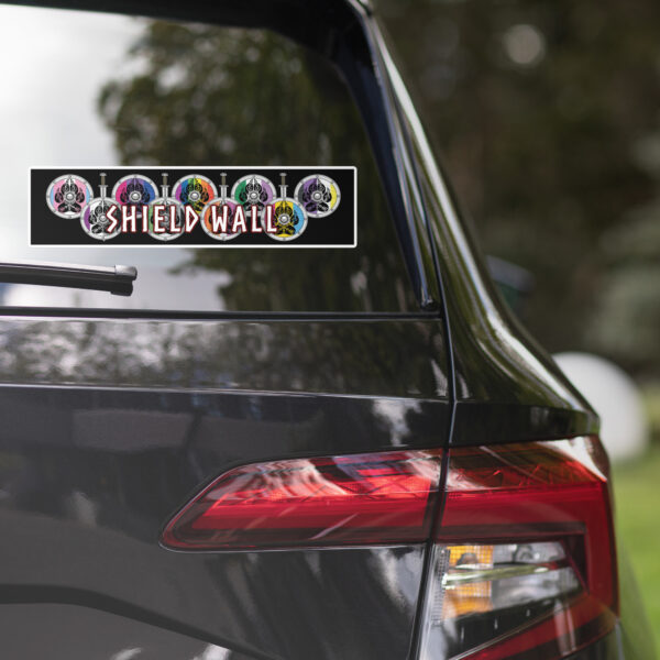 Shield Wall Bumper Sticker