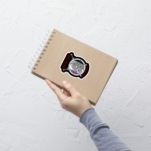 Keep the Flame Hold the Wall Asexual Pride Bubble-free stickers - Image 3