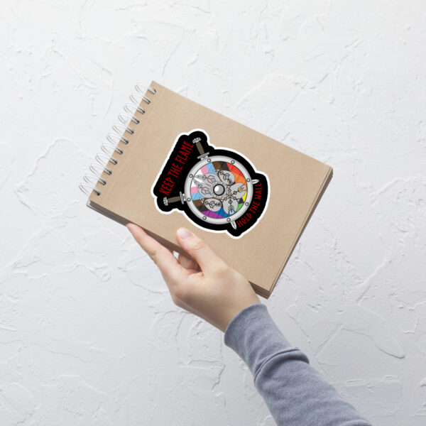 Keep the Flame Hold the Wall Progress Pride Bubble-free stickers