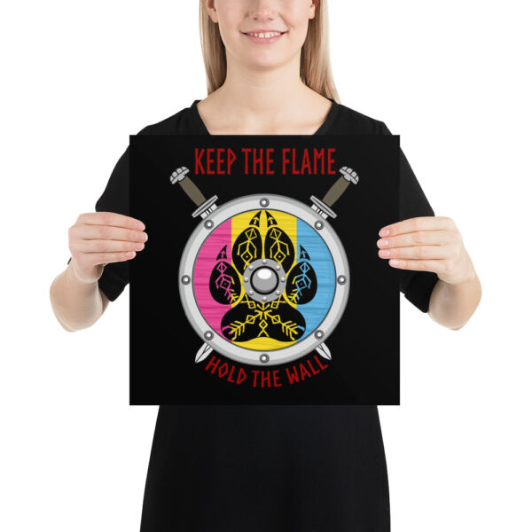 Pansexual Keep the Flame Hold the Wall Poster - Image 4