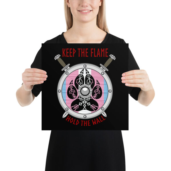 Transgender Keep the Flame Hold the Wall Poster - Image 4