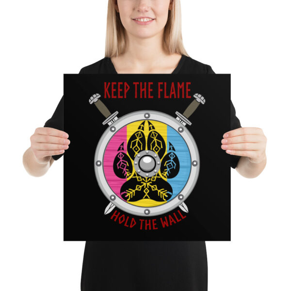 Pansexual Keep the Flame Hold the Wall Poster - Image 5