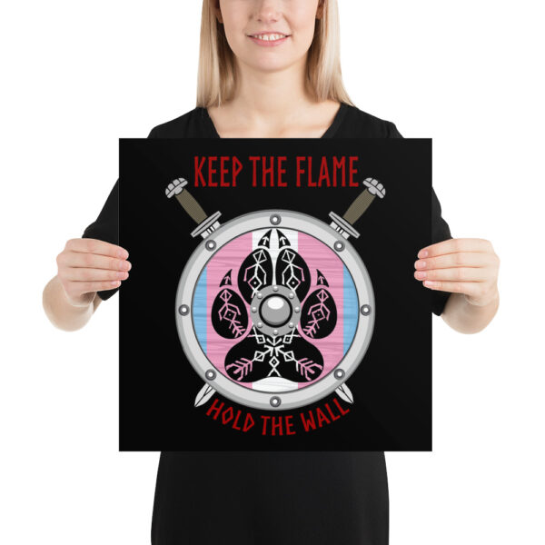 Transgender Keep the Flame Hold the Wall Poster - Image 5