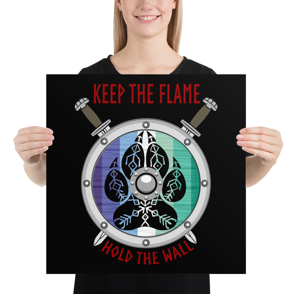 MLM Keep the Flame Hold the Wall Poster