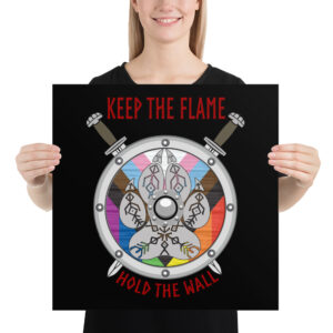 Progress Keep the Flame Hold the Wall Poster