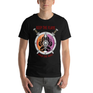 Keep The Flame Hold The Wall Lesbian Pride Unisex t-shirt