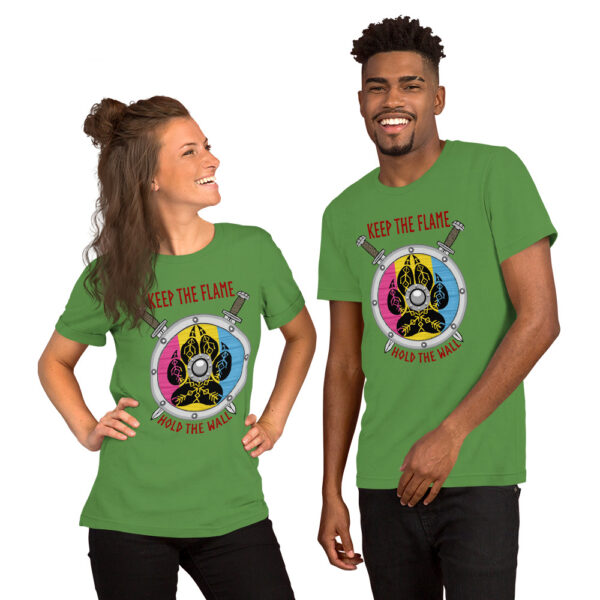 Keep The Flame Hold The Wall Pansexual Pride Unisex t-shirt - Image 2