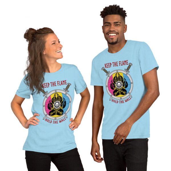 Keep The Flame Hold The Wall Pansexual Pride Unisex t-shirt - Image 4